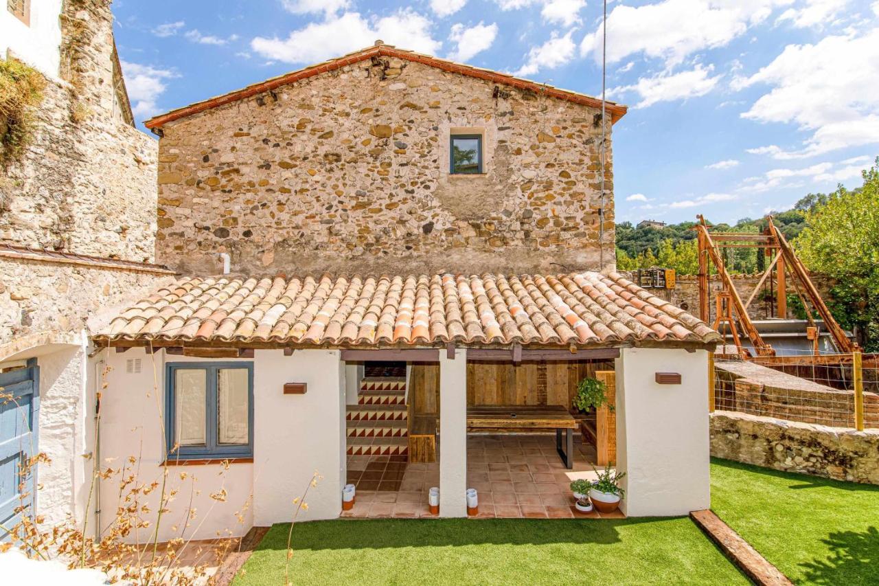Villa El Molino de Besalú Casa con jardín Exterior foto